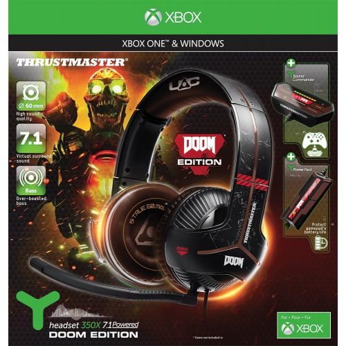  Thrustmaster Y-350X 7.1 Powered DOOM Edition for Xbox One and WINDOWS