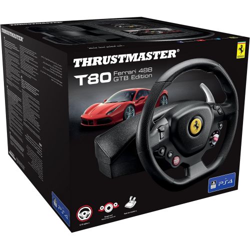  By ThrustMaster Thrustmaster T80 Ferrari 488 GTB Edition Racing Wheel PS4