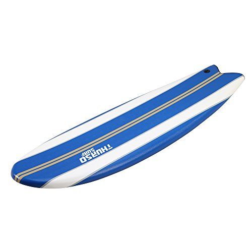  THURSO SURF Lancer 510 Fish Soft Top Surfboard Package Includes Twin Fins Double Stainless Steel Swivel Leash EPS Core IXPE Deck HDPE Slick Bottom Built in Non Slip Deck Grip