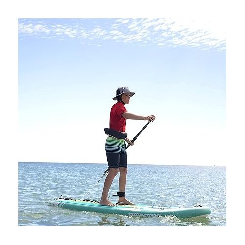  THURSO SURF Prodigy Junior Kids Inflatable SUP Stand Up Paddle Board 7'6 x 30'' x 4'' Two Layer Includes Adjustable Carbon Shaft Paddle/3 Fins/Leash/Duffle Bag/NO Pump Included