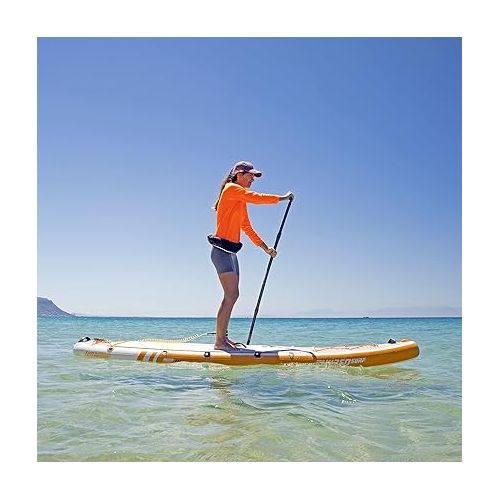  THURSO SURF Inflatable Stand Up Paddle Board All-Around SUP Waterwalker 120 10'×30''×6'' Deluxe Package | Carbon Shaft Paddle | Roller Backpack | Dual Chamber Pump | Coiled Leash