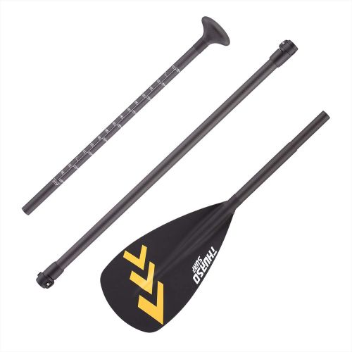  THURSO SURF Carbon SUP Paddel 3-teilig Dreiteilig verstellbar carbon fiber Schaft Stand Up Paddle Licht Hervorragende Leistung