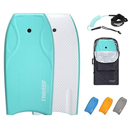  THURSO SURF Lightning 42 Bodyboard PE Core IXPE Deck HDPE Bottom FRP Stringers Bottom Channels Pro Performance Durable Lightweight Incl. Stainless Steel Double-Swivel Leash Bodyboa