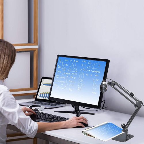  THUSTAND Document Camera for Teaching, USB Webcam for Distance Learning, Video Conferencing, Remote Working, Stop Motion, Time Lapse, Overhead Video Recording, Classroom Real-time, Super Hi