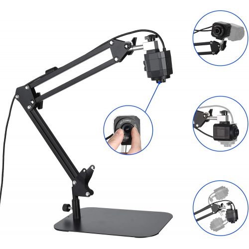  THUSTAND Document Camera for Teaching, USB Webcam for Distance Learning, Video Conferencing, Remote Working, Stop Motion, Time Lapse, Overhead Video Recording, Classroom Real-time, Super Hi