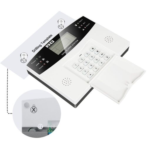 THUSTAR Thustar Professional Wireless Home Office Security System Remote Control Intelligent LED Display Voice Prompt House Business GSM Wireless Burglar Alarm Auto Dial Outdoor Siren