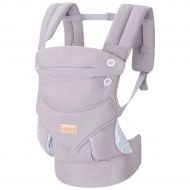 [아마존 핫딜] TIANCAIYIDING Infant Baby Holder Carrier Backpack Ergonomic with Head Support Padded Shoulder Straps Front and Back for Newborn Toddler Wrap in All Season，Grey