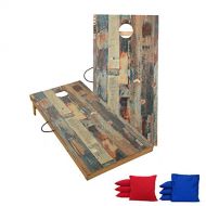 TIANNBU Solid Wood Premium Corn Hole Outdoor Game Set, 2 Regulation and Waterproof Cornhole Game Boards, with 8 Toss Bags, Perfect for Outdoor Indoor