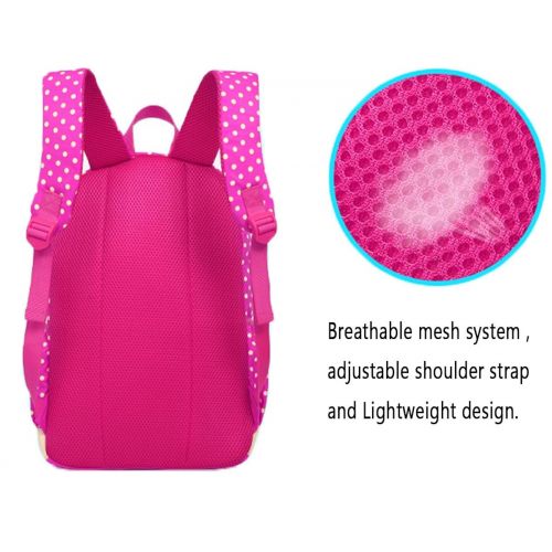  TIBES Fashion Girls Nylon Cute Backpack + Pencil Bag + Coin Purse 3pcs Set Kids Backpack Waterproof