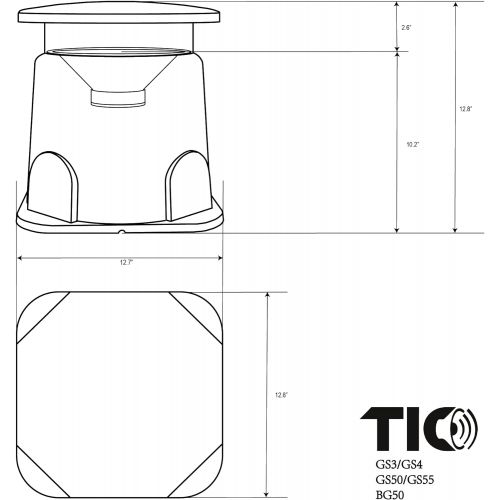  TIC GS50 8 Outdoor Weather-Resistant Omnidirectional In-Ground Subwoofer