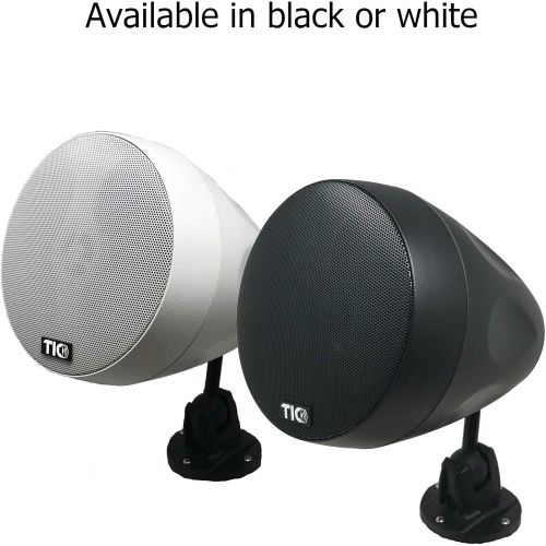  TIC BPS5-W 5 Outdoor Weather-Resistant Bluetooth Patio Speakers (Pair) - White