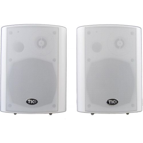  TIC BPS5-W 5 Outdoor Weather-Resistant Bluetooth Patio Speakers (Pair) - White