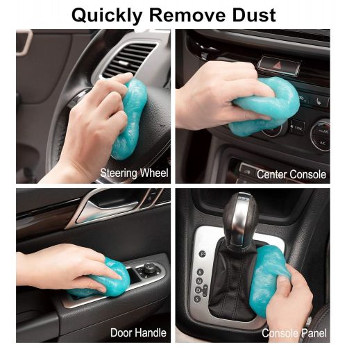  TICARVE Cleaning Gel for Car Detailing Tools Keyboard Cleaner Automotive Dust Air Vent Interior Detail Removal Detailing Putty Universal Dust Cleaner for Auto Laptop Home