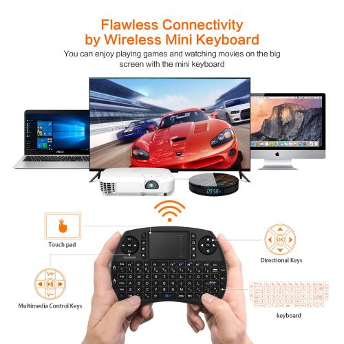  [아마존 핫딜]  [아마존핫딜]TICTID Android 9.0 TV Box HK1 MAX mit Tastatur 【4G+64G】 Smart tv Box mit RK3328 Quad-core unterstuetzt 4K/ 100M LAN/1080P/AV /H.265/WIFI 2.4G/5.8G Android TV Box Media Player