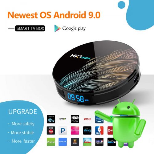  [아마존 핫딜]  [아마존핫딜]TICTID Android 9.0 TV Box HK1 MAX mit Tastatur 【4G+64G】 Smart tv Box mit RK3328 Quad-core unterstuetzt 4K/ 100M LAN/1080P/AV /H.265/WIFI 2.4G/5.8G Android TV Box Media Player