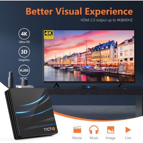  [아마존베스트]-Service-Informationen Android 10.0 TV Box D1 Pro 4 GB RAM 64 GB ROM / CPU RK3318 64 Bit / Dual WiFi 2.4 / 5G + 100 MB LAN Android Dolby TV-Box / H.265 3D 4K HD/USB 3.0/Bluetooth 4.0 Smart Android TV Box