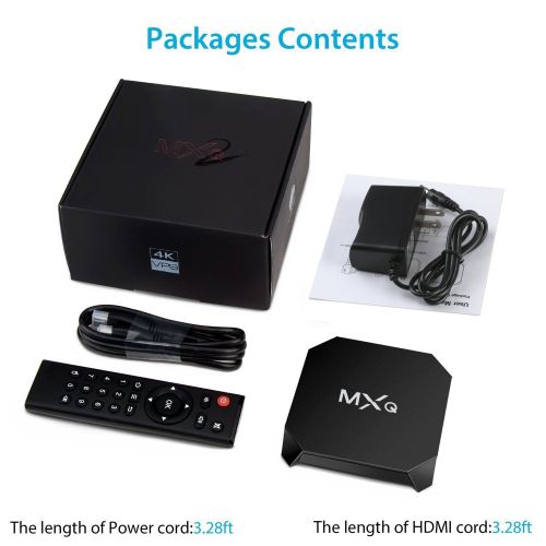  TICTID MXQ U2+ Android TV Box Amlogic S905X Chipset Android 6.0 TV Box Quad Core 4K Google Smart TV Box [1G8G]