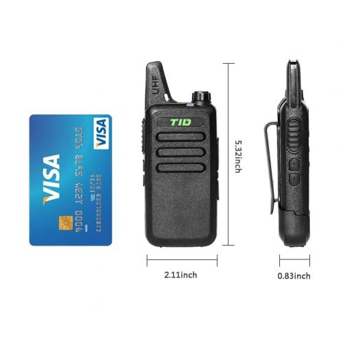  TID Walkie Talkies Rechargeable Two Way Radio UHF Long Range Walky Talky 2Way Radios Walkie Talkies for Adults 4 Pack