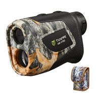 TIDEWE Hunting Rangefinder with Rechargeable Battery, 700/1000Y Camo Laser Range Finder 6X Magnification, Distance/Angle/Speed/Scan Multi Functional Waterproof Rangefinder with Cas