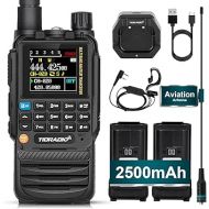 TIDRADIO TD-H3 Multi-Band Ham Handheld Radio, Two Way Radios with USB-C Programming & Charging, Long Range Radios with with 2500mAh Battery(2 PCS) and AirBand Long Antenna, One Key Frequency Match
