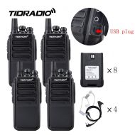 TIDRADIO Walkie Talkies Rechargeable Long Range 2 Way Radio Micro USB Charge Plug Walkie Talkies Long Range
