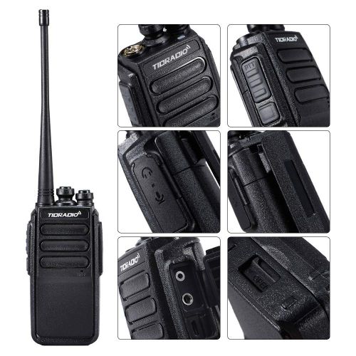  TIDRADIO Walkie Talkies Rechargeable Long Range 2 Way Radio Micro USB Charge Plug Walkie Talkies Long Range