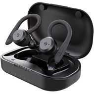 [아마존베스트]TIE TBE1018 Bluetooth In-Ear Earphones - Waterproof Sports Headphones with Power Bank Size S, M, L, Black