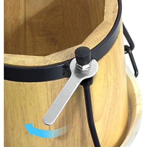  [아마존베스트]World Rhythm Natural FinishWooden Bongos Bongo Drums for Beginners, natural