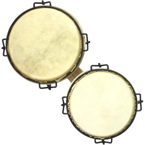  [아마존베스트]World Rhythm Natural FinishWooden Bongos Bongo Drums for Beginners, natural