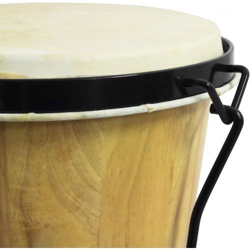  [아마존베스트]World Rhythm Natural FinishWooden Bongos Bongo Drums for Beginners, natural