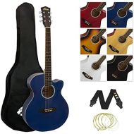 [아마존베스트]Tiger Music Tiger Electro Acoustic Guitar Pack - Blue
