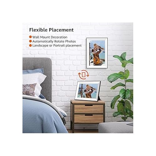  Frameo Digital Picture Frame,WiFi Digital Photo Frame with 10.1 Inch 1280x800 IPS Touch Screen,Easy Load from Phone 32GB Digital Frame,Auto Rotating Pohto/Video by Electronic Picture Frame,Best Gift…