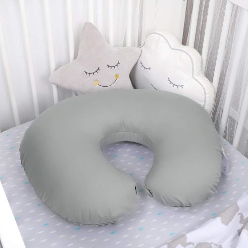  [아마존베스트]TILLYOU Large Zipper Personalized Nursing Pillow Cover, 100% Cotton Soft Hypoallergenic Pillow...