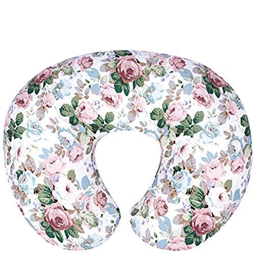  [아마존베스트]TILLYOU Large Zipper Personalized Nursing Pillow Cover, 100% Egyptian Cotton Soft Hypoallergenic Feeding Pillow Slipcovers for Baby Girls Boys, Fits Standard Infant Support Pillows