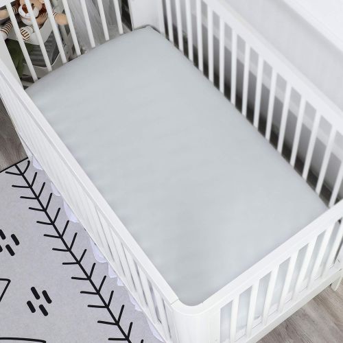  [아마존베스트]TILLYOU Silky Soft Microfiber Crib Sheet, Breathable Cozy Hypoallergenic Baby Sheets for Boys and Girls,...