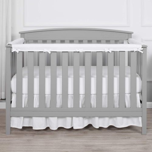  [아마존베스트]TILLYOU 3-Piece Padded Baby Crib Rail Cover Protector Set from Chewing, Safe Teething Guard Wrap for...