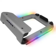 TILTED NATION RGB Laptop Riser with 4-Port USB 3.0 Hub (Space Gray)