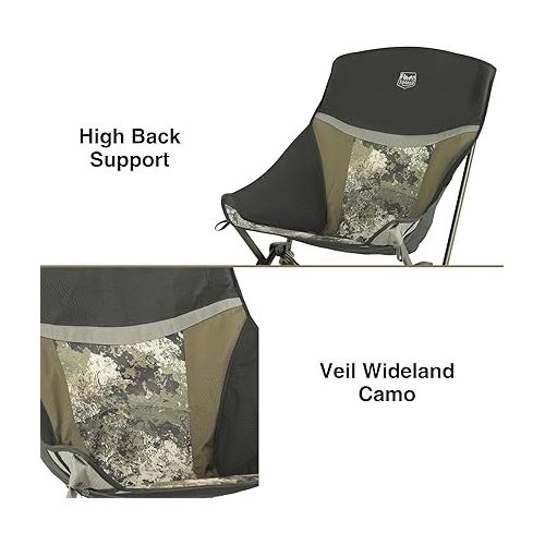  TIMBER RIDGE Portable Rocking Camping Adults Patio Rocker Chair Foldable for Lawn, Yard, Indoor, Support up to 300 lbs, Carry Bag Included, Camo