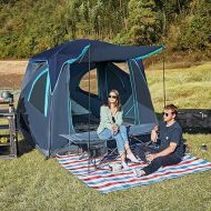 TIMBER RIDGE Pop-Up Portable Weather Resistant Camping Hub Tent, Easy Instant 60 Second Set-Up, 4 Person Tents for Camping