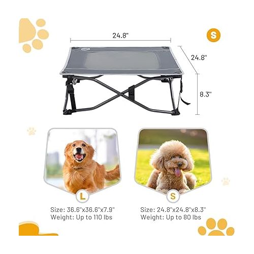  TIMBER RIDGE Breathable Mesh Elevated Dog Bed