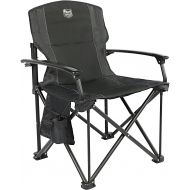 TIMBER RIDGE Aluminum Lightweight Folding Chairs Camping with Hard Armrest, Portable Lawn Chairs with Cup Holder