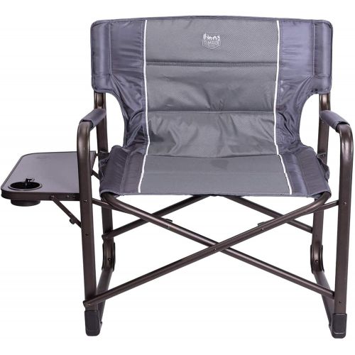  Timber Ridge XXL Directors Chair Oversized Supports 600 lbs, 28 Wide Heavy Duty Folding Camping Chair Fully Padded with Side Table for Outdoor Camp, Patio, Lawn, Garden