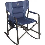 Timber Ridge Acacia Directors Rocking Camping Chair, 17.9 w x 14.6 d x 17.9 Back Height x 34.3 Height, Blue