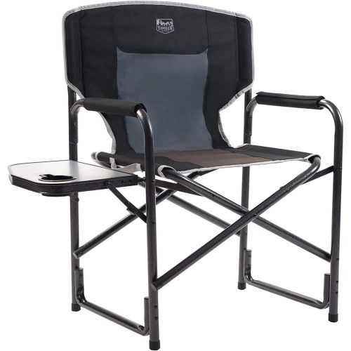  Timber Ridge Directors Chair Folding Aluminum Camping Portable Lightweight Chair Supports 300lbs with Side Table, Outdoor