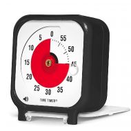 [무료배송]Time Timer Original 3 inch Visual Timer, A 60 Minute Countdown Timer for Kids Classrooms, Meetings, Kitchen Timer, Adults Office and Homeschooling Tool with Silent Operation (Black