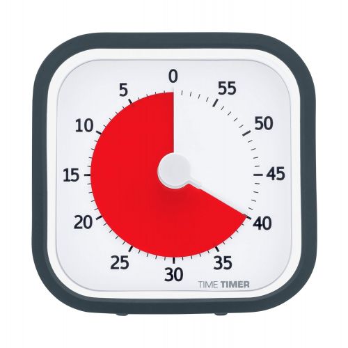  [무료배송]Time Timer MOD (Charcoal), A Visual Countdown 60 Minute Timer for Classrooms, Meetings, Kids and Adults Office and Homeschooling Tool with Silent Operation and Interchangeable Sili