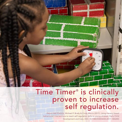  [무료배송]Time Timer MOD (Charcoal), A Visual Countdown 60 Minute Timer for Classrooms, Meetings, Kids and Adults Office and Homeschooling Tool with Silent Operation and Interchangeable Sili