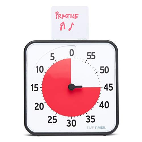  [무료배송]TIME TIMER 8 inch Visual Timer - 60 Minute Kids Desk Countdown Clock with Dry Erase Activity Card, Also Magnetic - for Kids Classroom, Homeschooling Study Tool, Task Reminder, Home