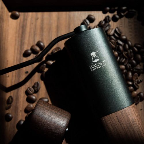  [아마존베스트]TIMEMORE Chestnut G1 Manual Coffee Grinder with Adjustable Setting,Unibody-Design of Aluminum and Walnut wood | Pour Coffee, Espresso, French Press