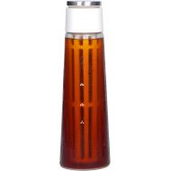 TIMEMORE Cold Brew Coffee Maker and Tea Brewer, Frosted Glass Carafe with Easy To Clean Reusable Mesh Filter, 600ML/20oz Portable Iced Coffee Pitcher & Tea Infuser - Perfect for Ho